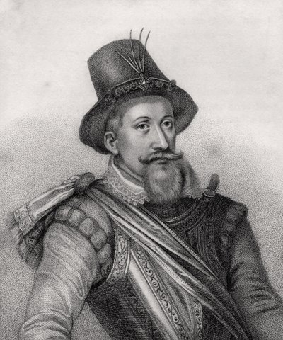 James I of England, engraved by Bocquet, from 